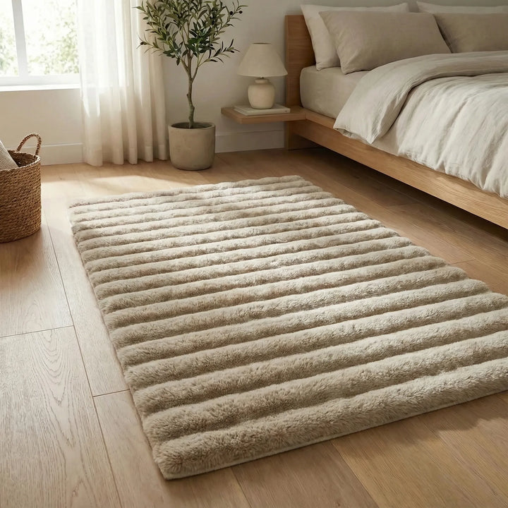Plush Textured Floor Rug - Furrayne