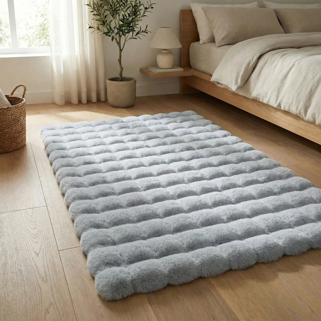 Plush Textured Floor Rug - Furrayne