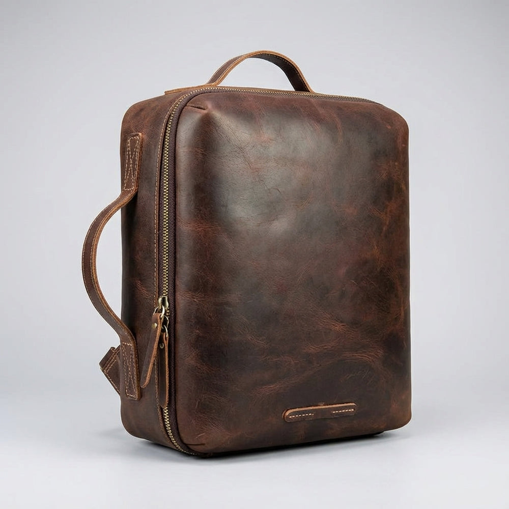 Premium Crazy Horse Leer Rugzak - Lockfield