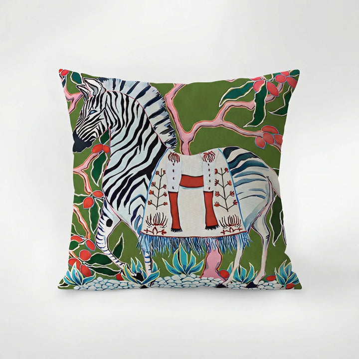 Printed Decorative Pillow Cover - Zebravia