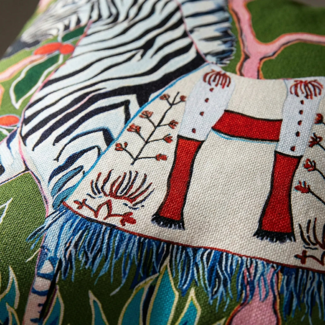 Printed Decorative Pillow Cover - Zebravia
