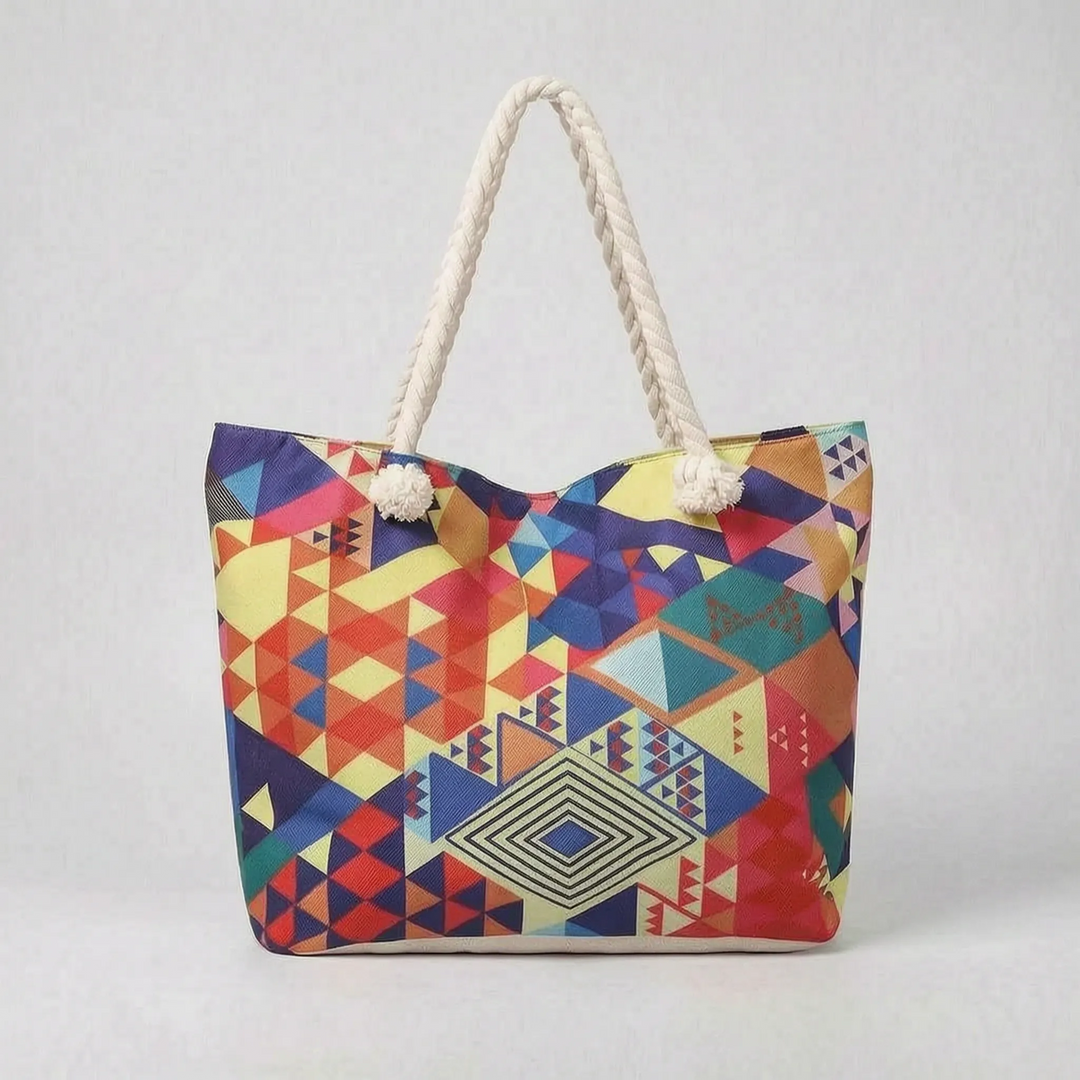 Printed Summer Beach Bag - Okatote
