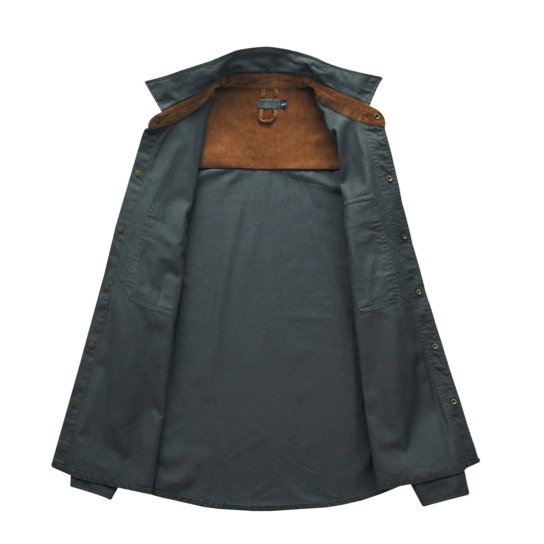 Stylish Men's Shirt with Contrasting Details – Ruben