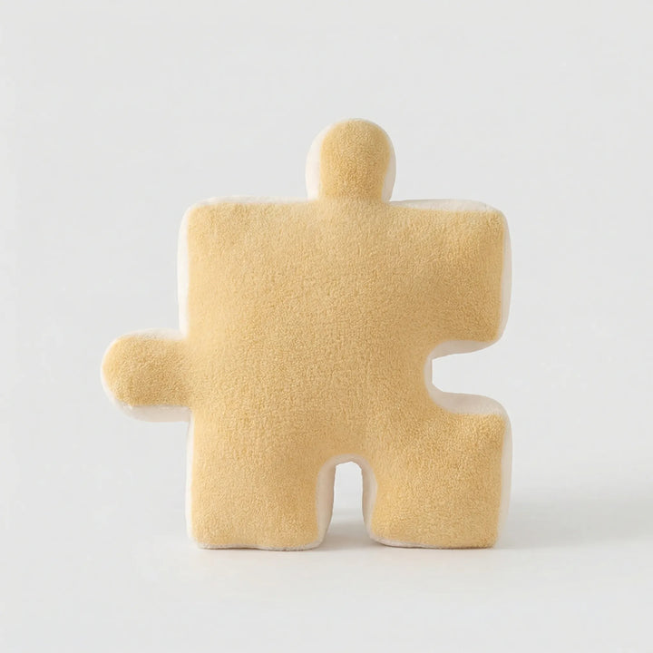 Puzzelvormig Kussen In Strak Zwart-Witdesign - Pieceplush