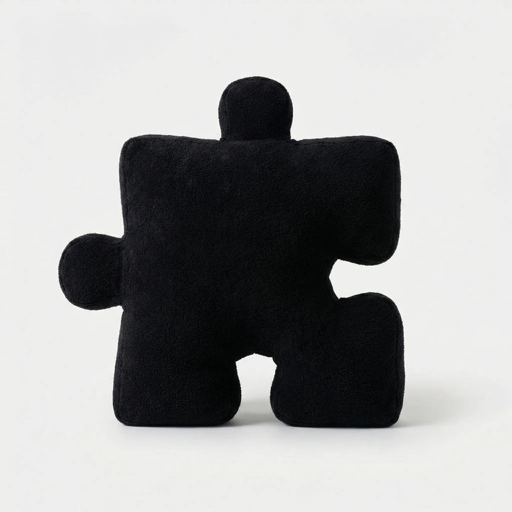 Puzzelvormig Kussen In Strak Zwart-Witdesign - Pieceplush