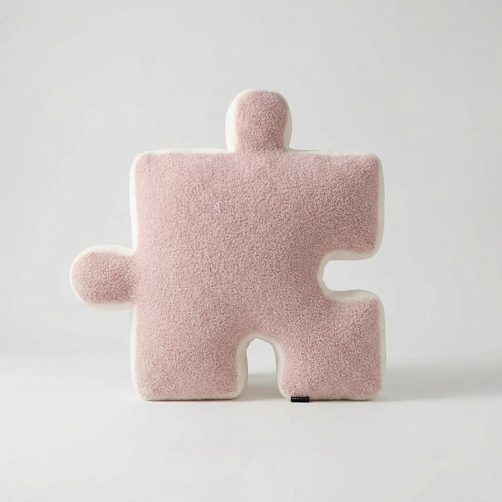 Puzzelvormig Kussen In Strak Zwart-Witdesign - Pieceplush
