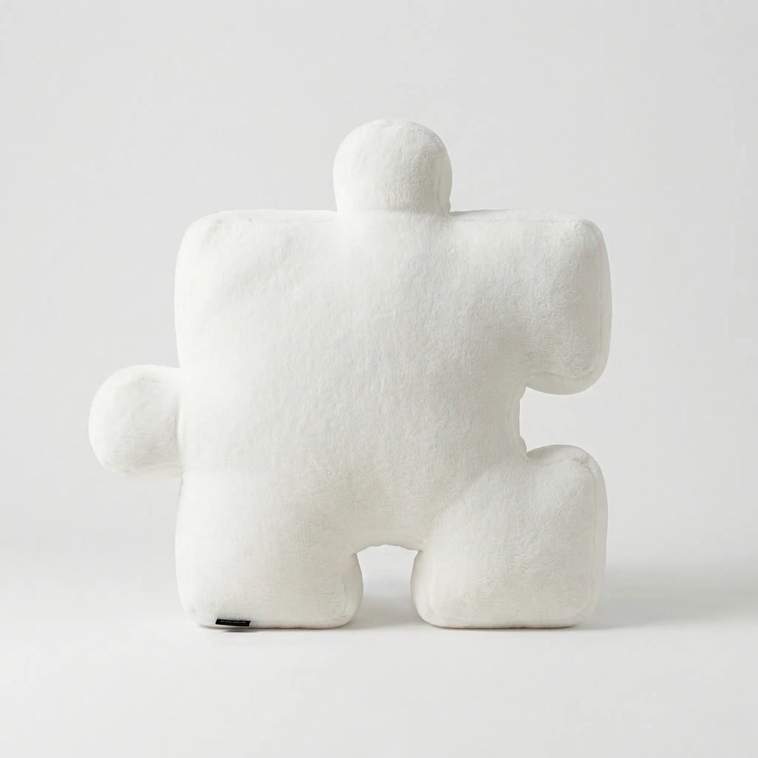 Puzzelvormig Kussen In Strak Zwart-Witdesign - Pieceplush