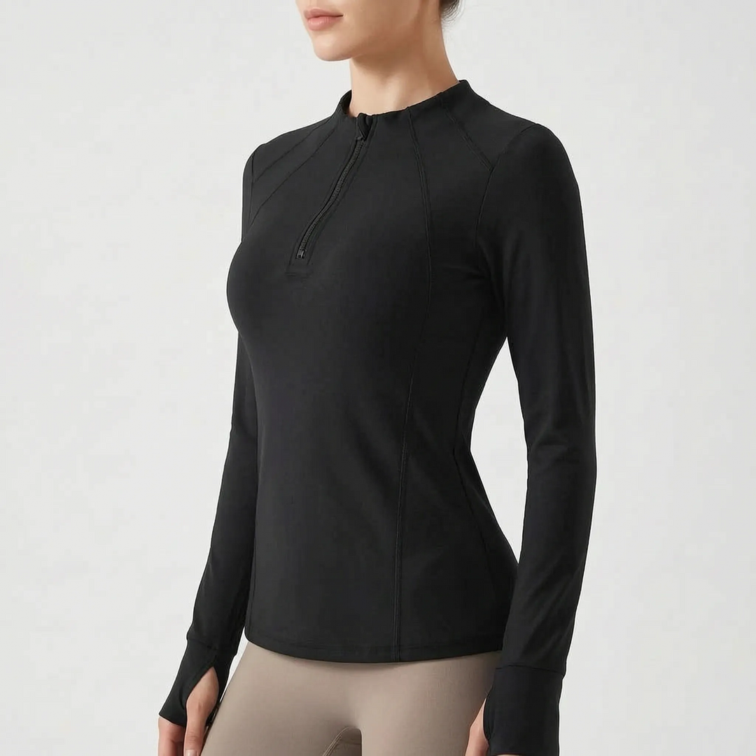 Quarter-Zip Sports Top -  Samantha