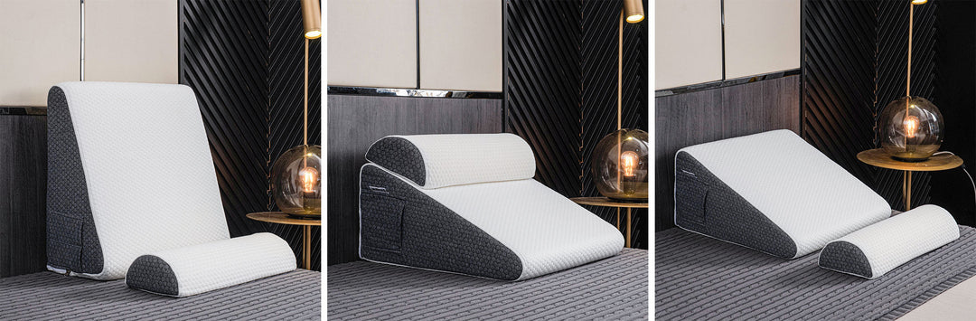 Quilted Elevated Bed Wedge Pillow - Slumbria