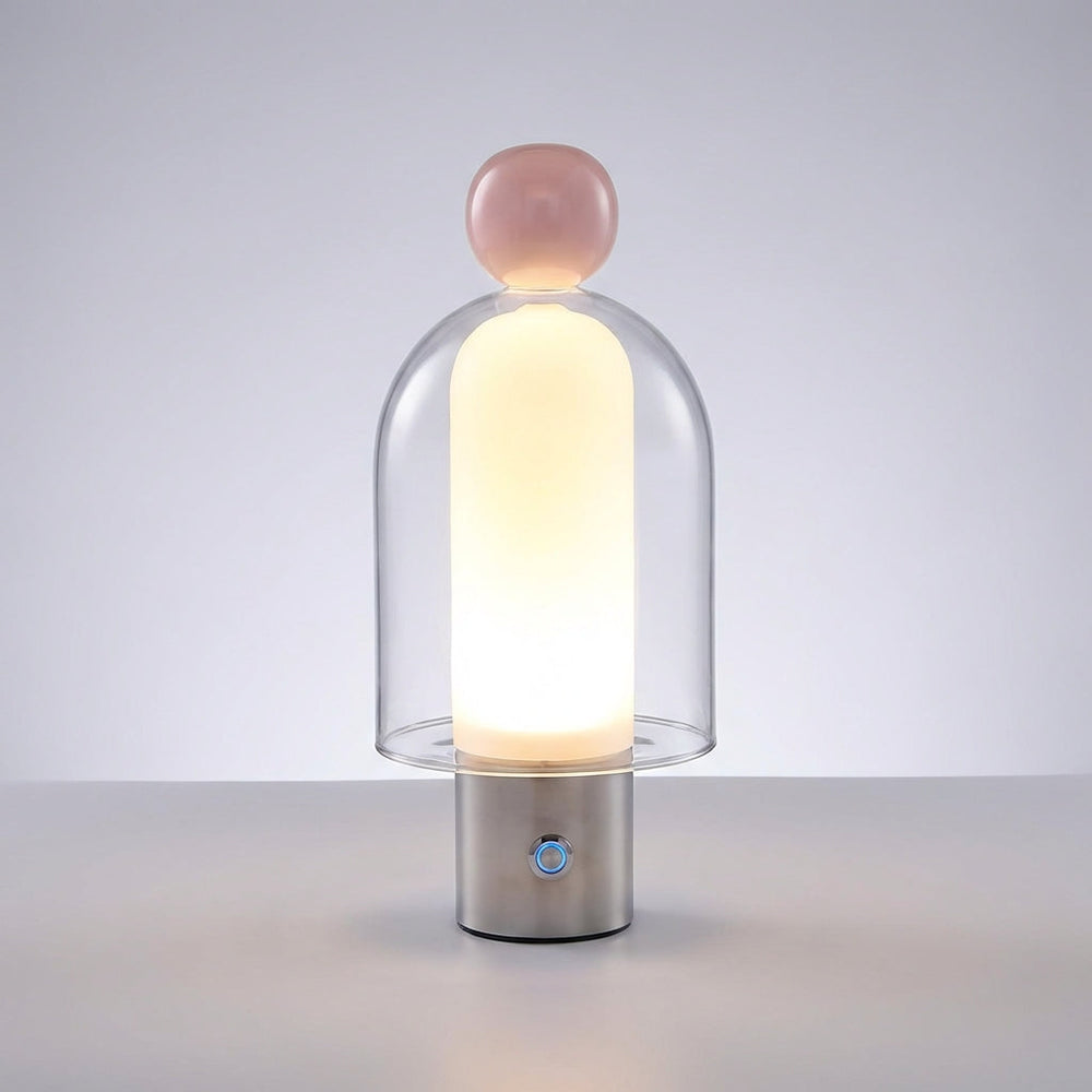 Rechargeable Glass Table Lamp -  Vesanta