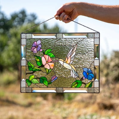 Rectangular Botanical Sun Catcher - Prismia