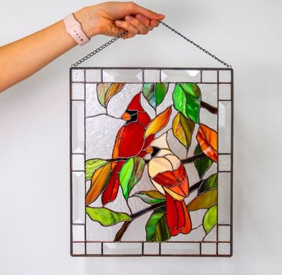 Rectangular Botanical Sun Catcher - Prismia