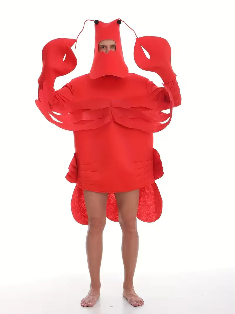 Red Adult Lobster Costume - Clawz