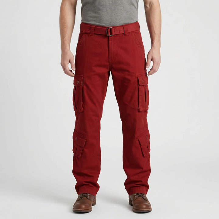 Relaxed Fit Multi-Pocket Cargo Trousers - Shane
