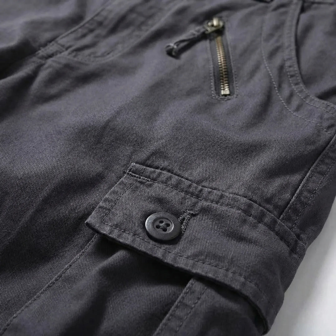 Relaxed Fit Multi-Pocket Cargo Trousers - Shane