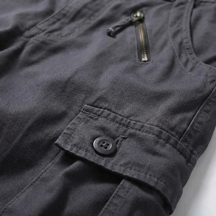 Relaxed Fit Multi-Pocket Cargo Trousers - Shane