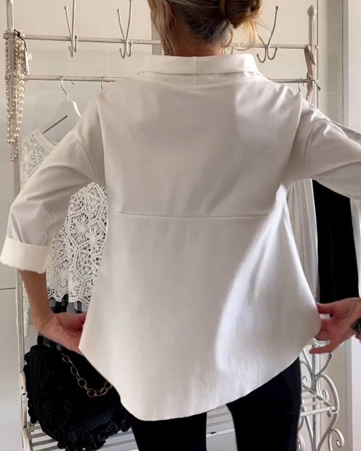 Relaxed Fit Roll-Neck Women's Top - Joanne