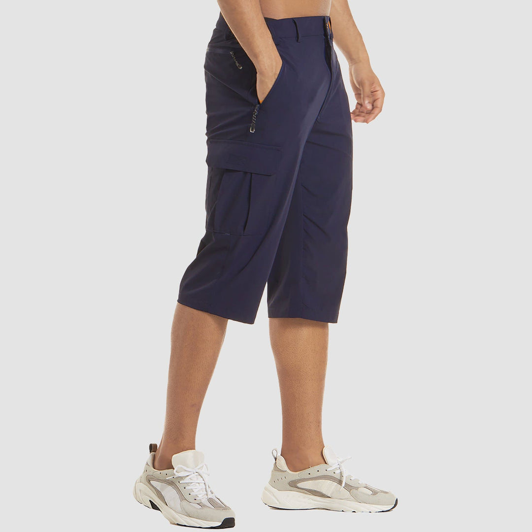 Relaxed Straight Fit Long Cargo Shorts - Benny
