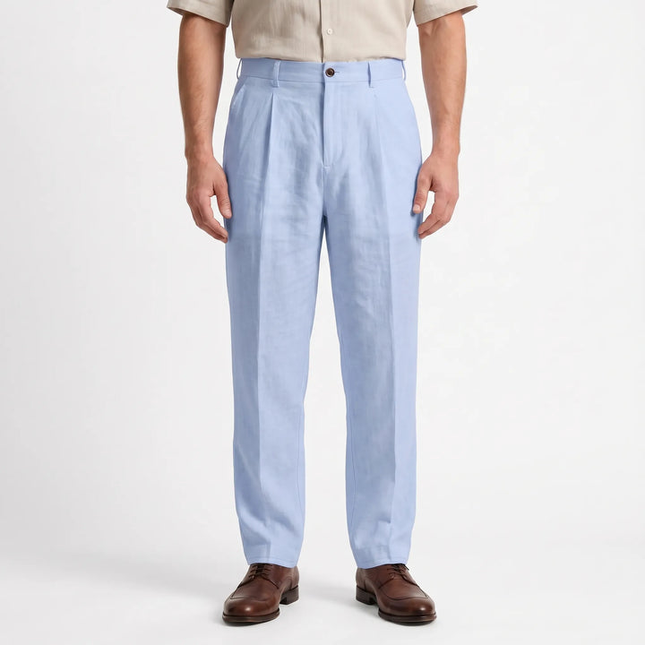Relaxed Straight Leg Trousers -  Brent