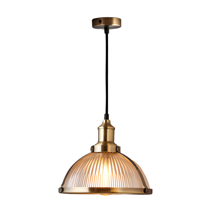 Retro Ribbed Pendant Light - Ribden