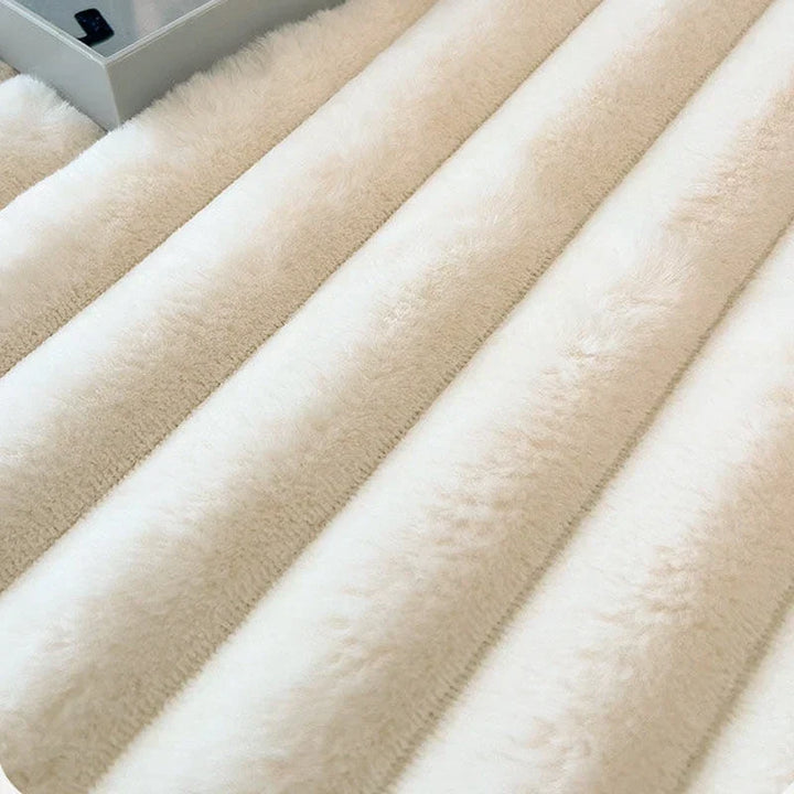 Ribbed Plush Fitted Mattress Sheet - Plushia