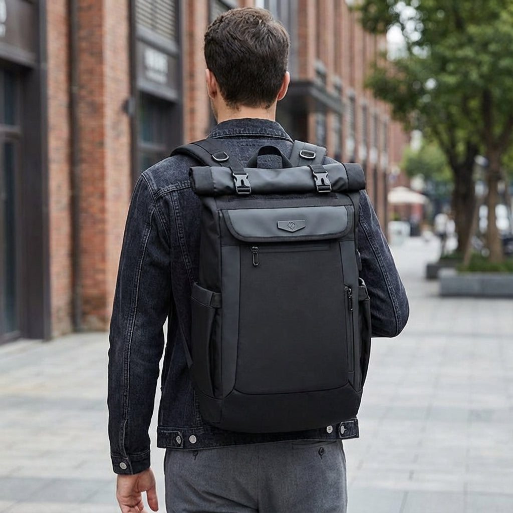 Rolltop Reisrugzak Met Vakken - Venturo