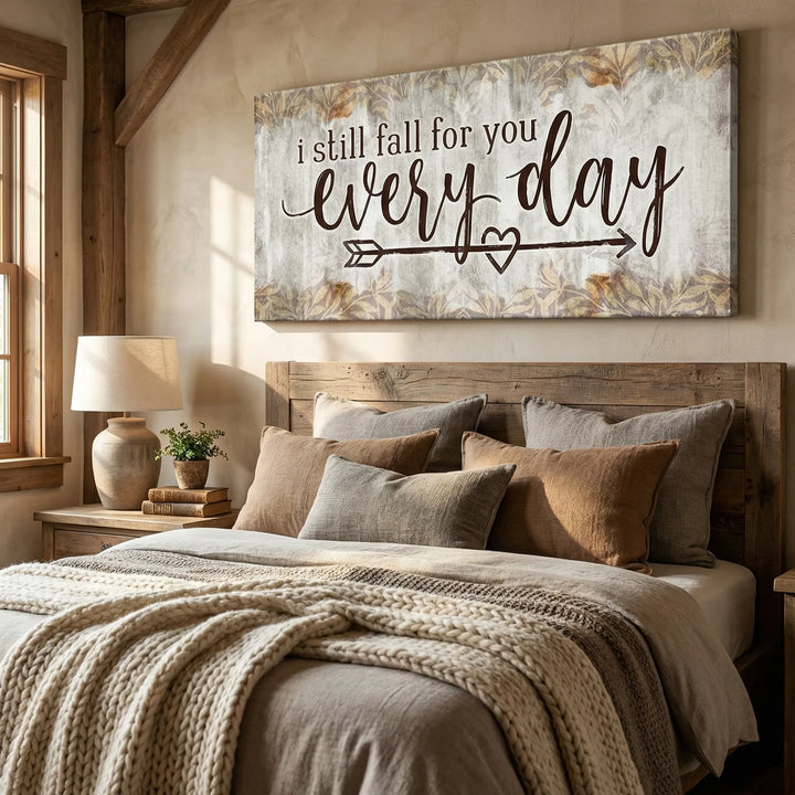 Romantisch Liggend Canvasdoek Met Liefdesquote - Lovenote
