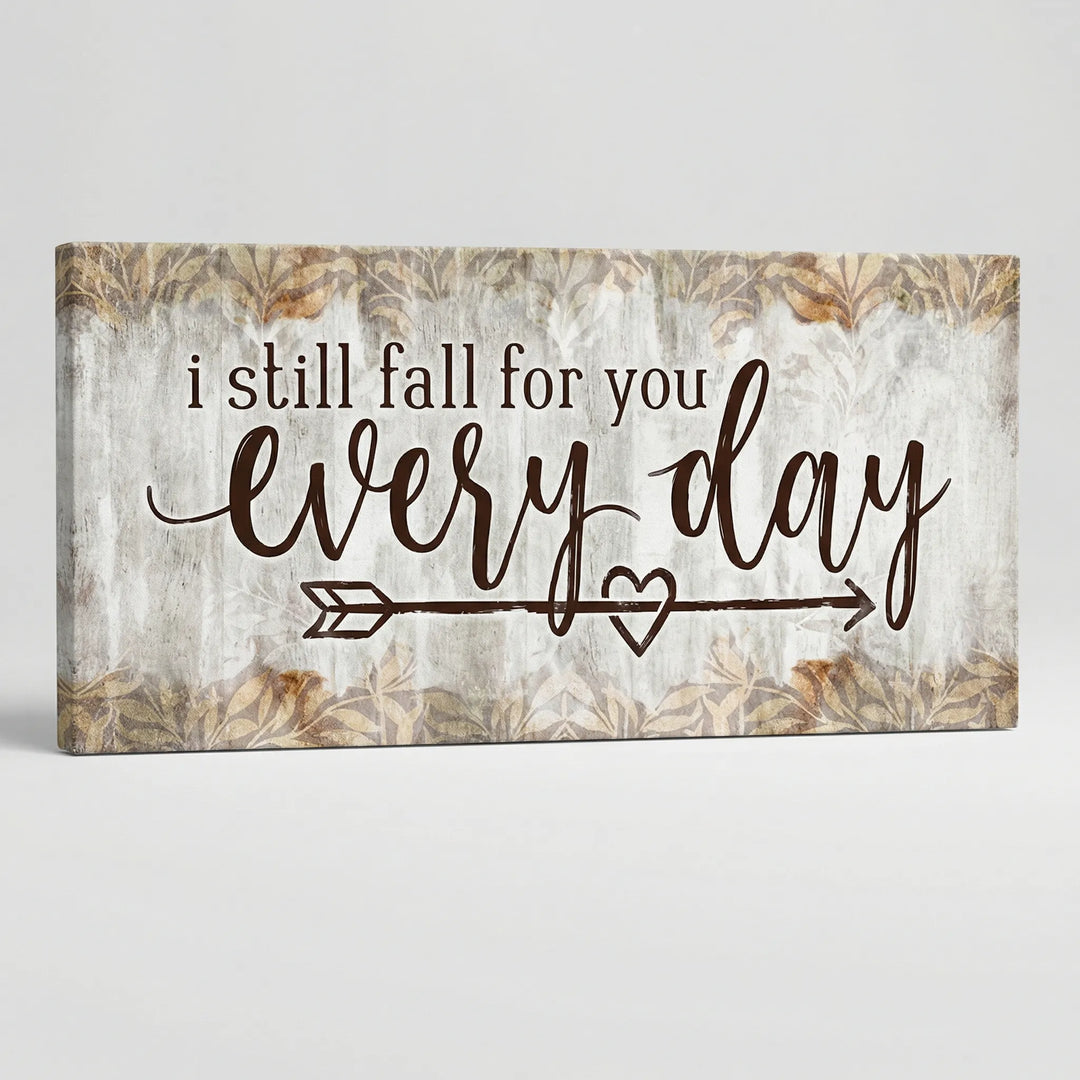 Romantisch Liggend Canvasdoek Met Liefdesquote - Lovenote