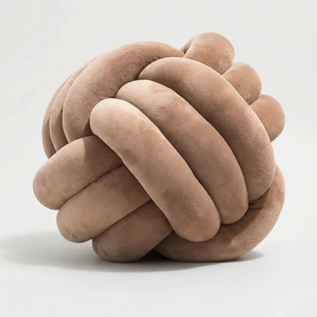 Rond Knoopkussen In Bolvorm - Plushknot