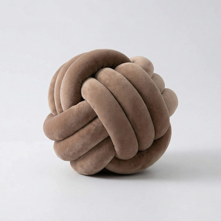 Rond Knoopkussen In Bolvorm - Plushknot
