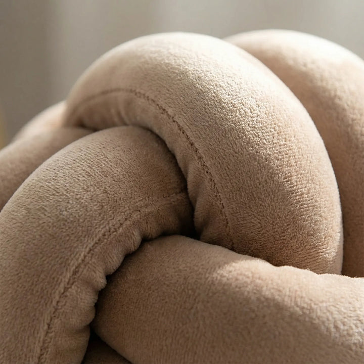 Rond Knoopkussen In Bolvorm - Plushknot