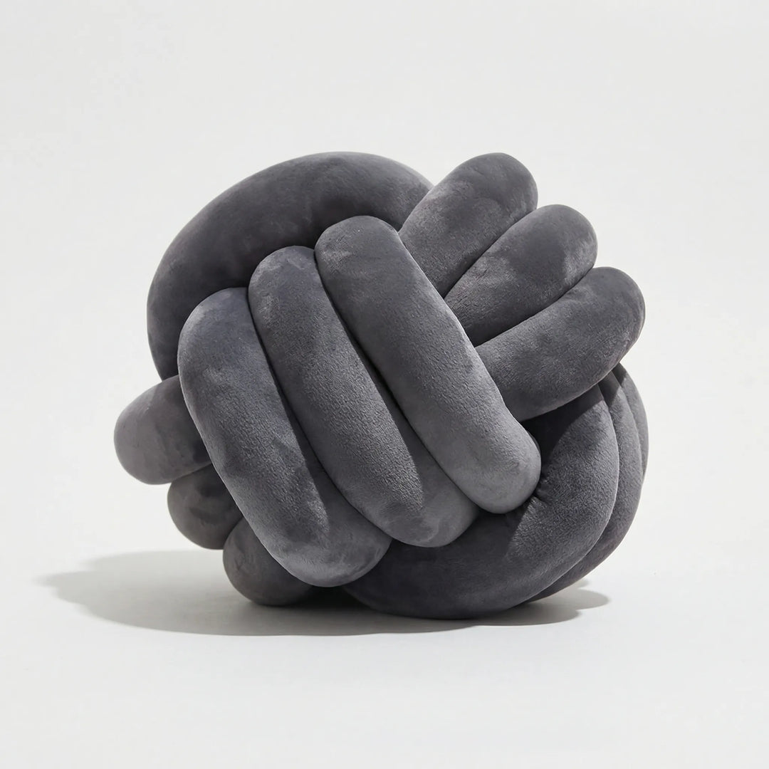 Rond Knoopkussen In Bolvorm - Plushknot