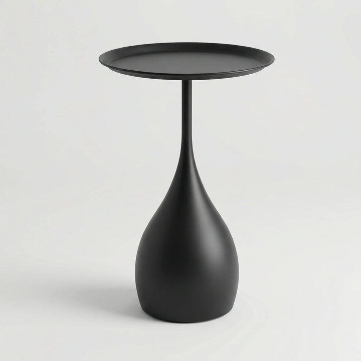 Ronde Bijzettafel Met Sierlijk Voetstuk - Roundivo