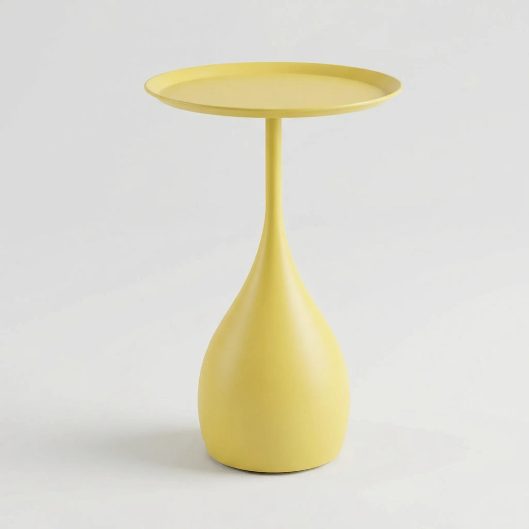 Ronde Bijzettafel Met Sierlijk Voetstuk - Roundivo