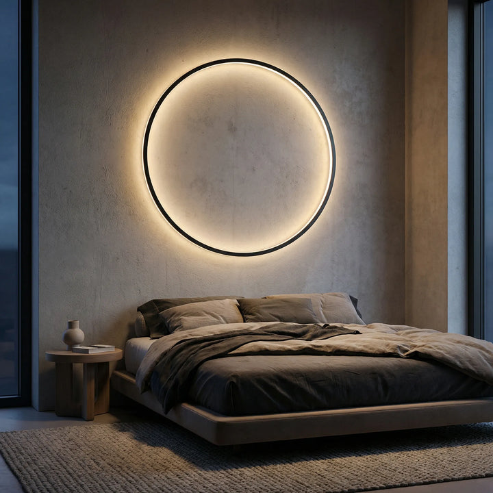 Ronde LED-Wandlamp In Scandinavische Stijl - Halovo