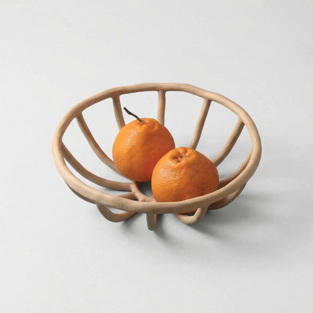 Ronde Open Fruitmand Met Gebogen Pootjes - Baskethome