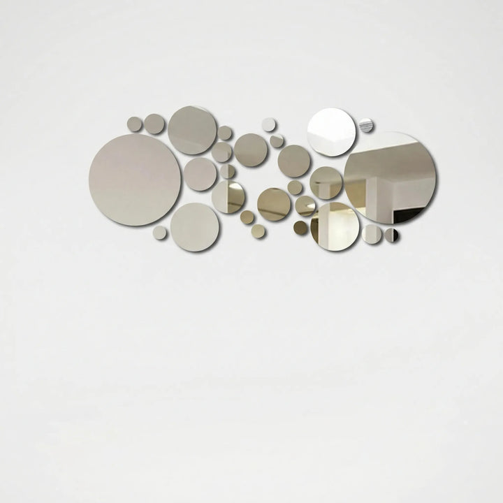 Ronde Spiegel-Wandstickers In Een Set - Circluxe