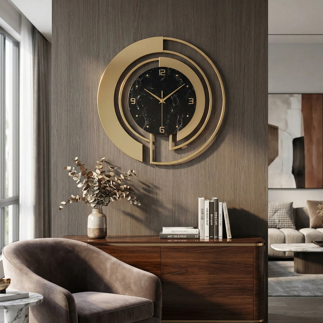 Ronde Wandklok In Luxe Uitvoering - Aurentis