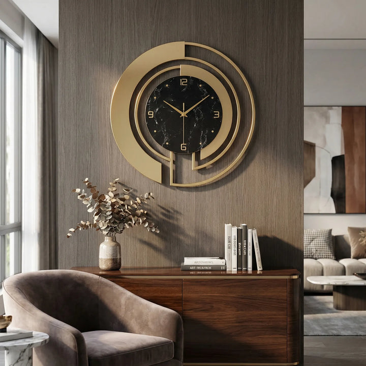 Ronde Wandklok In Luxe Uitvoering - Aurentis