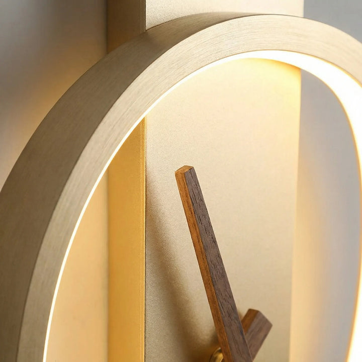Ronde Wandklok Met Warm Verlichtingsring - Glowround
