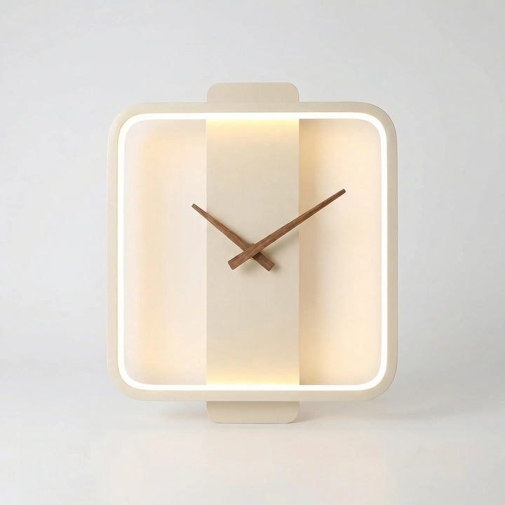 Ronde Wandklok Met Warm Verlichtingsring - Glowround