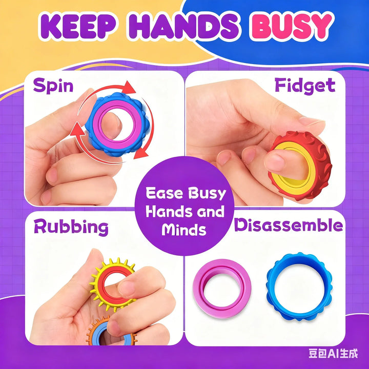 Rotating Sensory Ring Toy - Spinlette