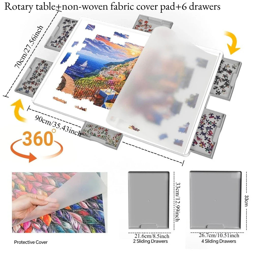 Rotating Puzzle Table - PuzzleOrbitz