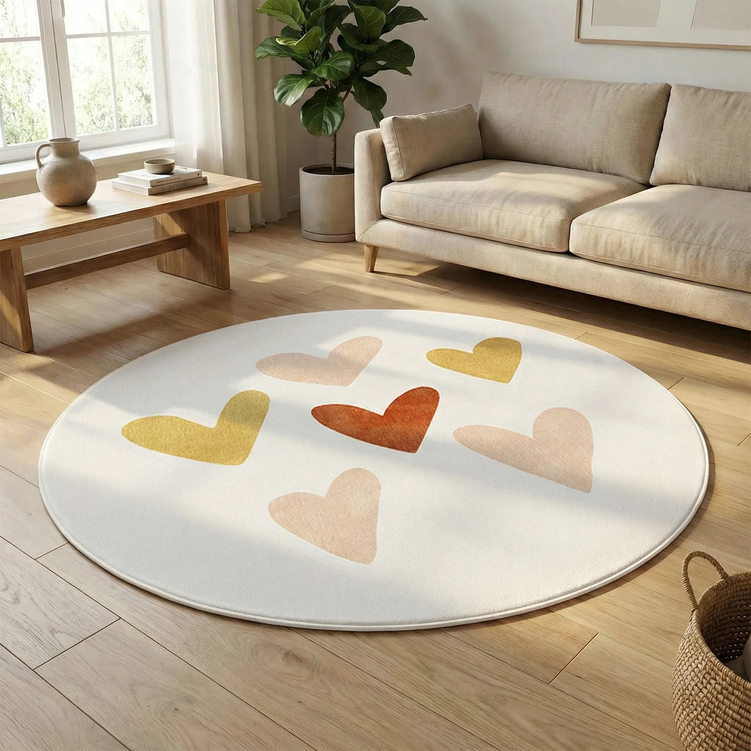 Round Accent Floor Rug - Cirawarm