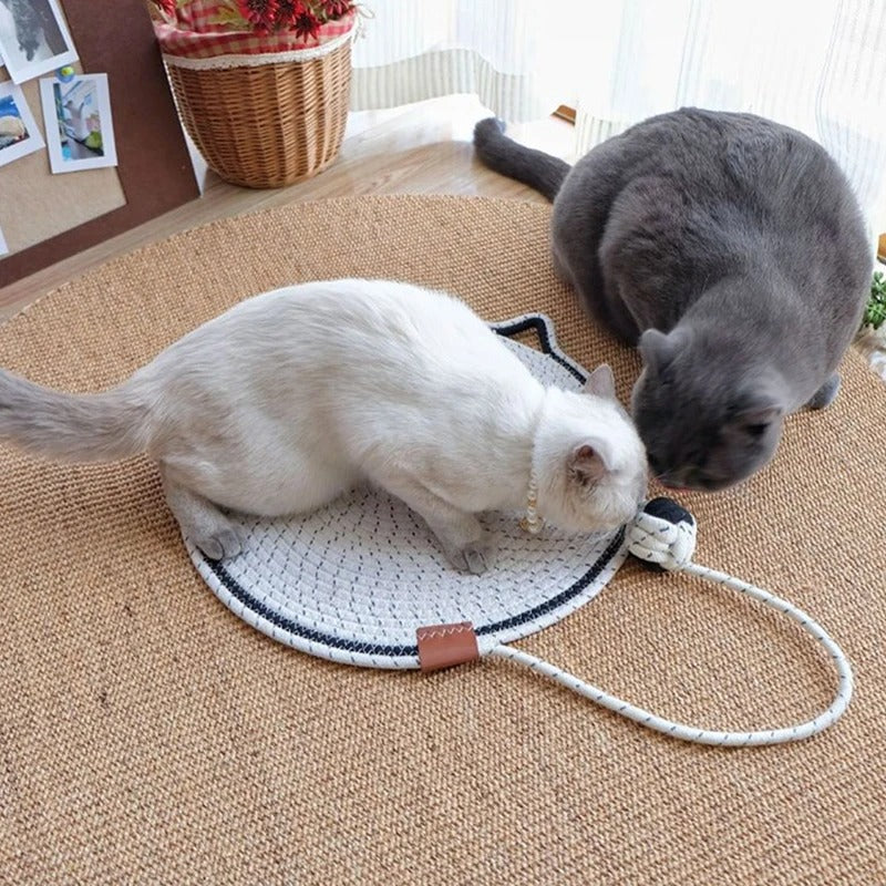 Round Cat Scratching Mat - PurrPad