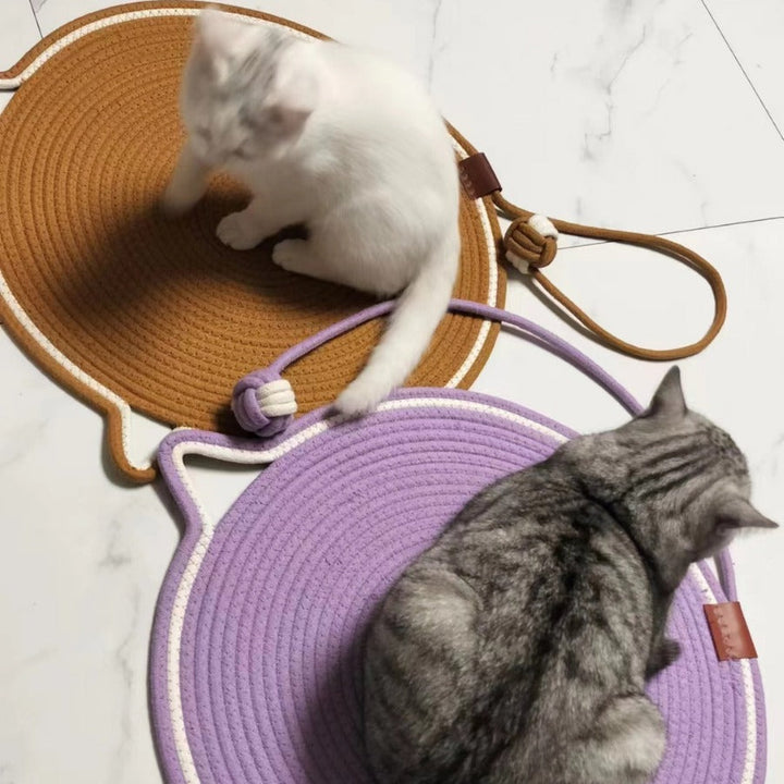 Round Cat Scratching Mat - PurrPad