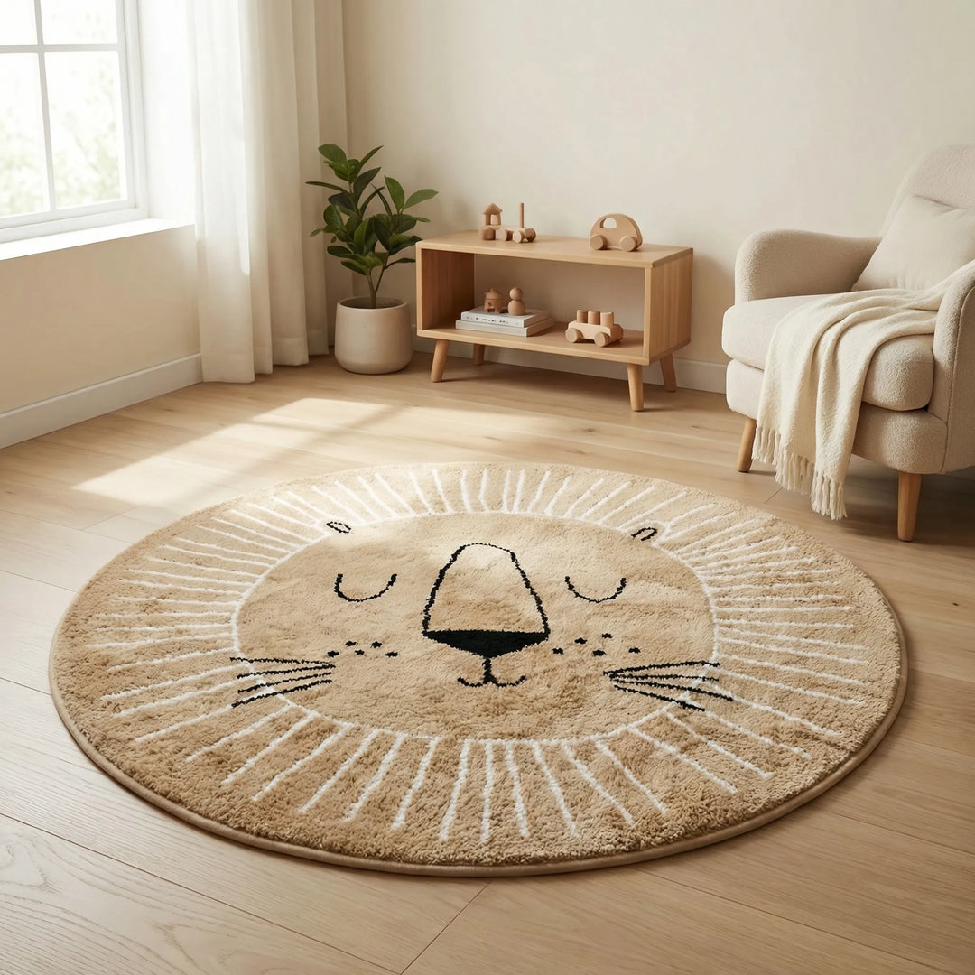 Round Children Play Rug - Liolette