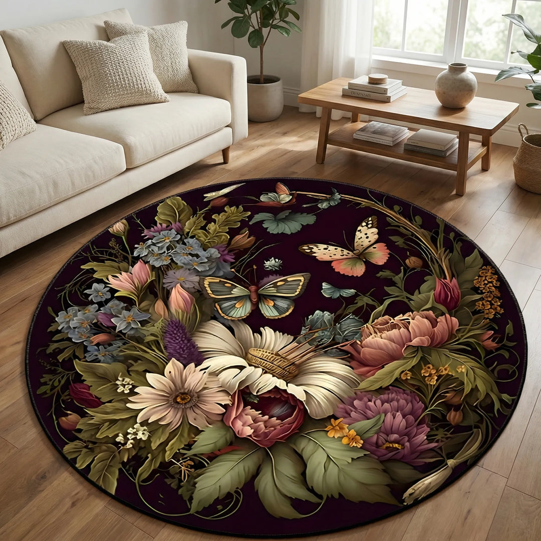 Round Decorative Area Rug - Floravale