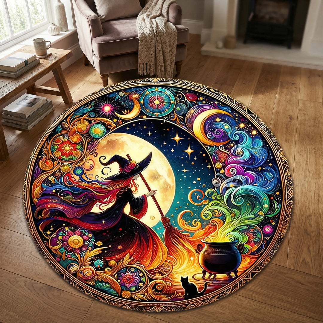 Round Decorative Area Rug - Lunacircle