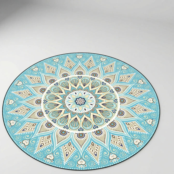 Round Decorative Floor Rug - Auramandala